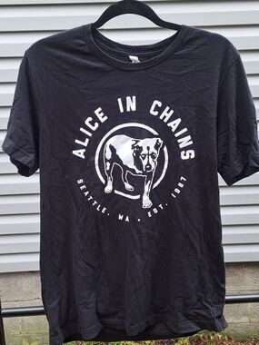 Alice In Chains Men's Lone Mutt Band Tee Size Large